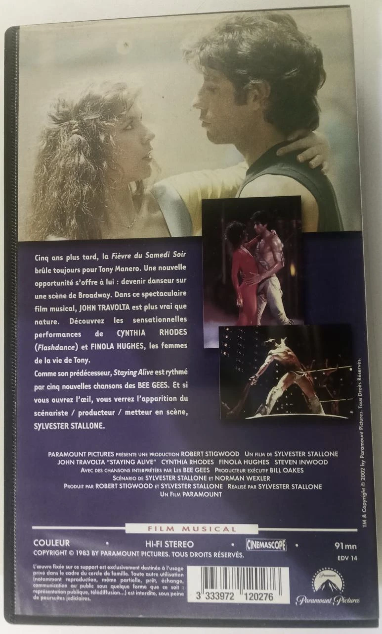 John Travolta de Staying Alive en VHS – photo 4